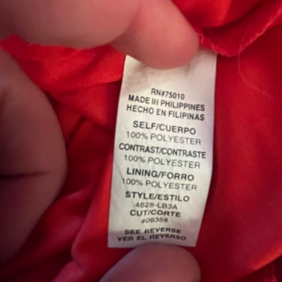 Strapless navy and red maxi dress - Picture 11 of 14